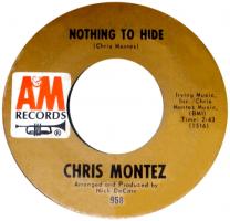 Chris Montez: Nothing to Hide U.S. 7-inch