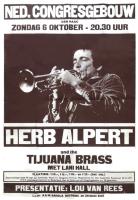 Herb Alpert & the Tijuana Brass Netherlands concert poster 1974
