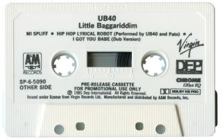 UB40: Little Baggariddim U.S. pre-release cassette