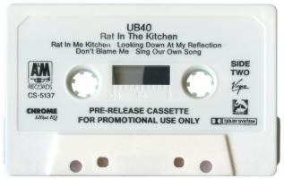 UB40: Rat In the Kitchen U.S. pre-release cassette