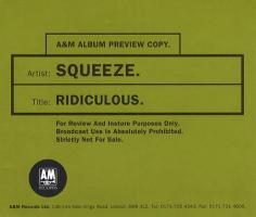 Squeeze: Ridiculous U.K. promo CD album