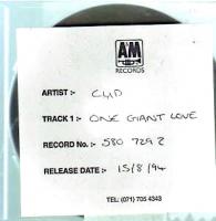 Cud: One Giant Love U.K. CD reference disc