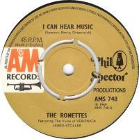 Ronettes: I Can Hear Music U.K. 7-inch label