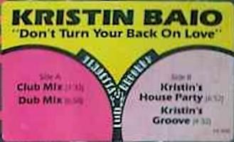 Kristin Baio: Don't Turn Your Back On Love 12-inch sticker