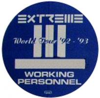 Extreme 1993 backstage pass