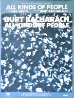 Burt Bacharach: All Kinds Of People u.S. sheet music