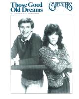 Carpenters: This Good Old Dreams US sheet music