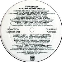 Foreplay #1 US promo vinyl album