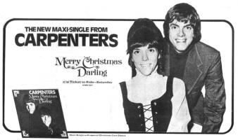 Carpenters: Merry Christmas Darling Britain ad