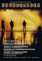 Soundgarden British concert poster