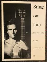 Sting: ...Nothing Like the Sun tour poster