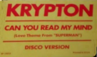 Krypton: Can You Read My Mind U.S. 12-inch sticker
