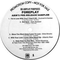 Foreplay Pre-Release Sampler US promo album