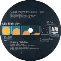 Barry White: Good Night My Love U.S. 12-inch