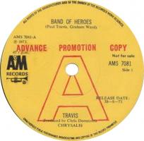 Travis: Band Of Heroes Britain promo 7-inch
