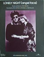 Captain & Tennille: Lonely Night (Angel Face) Britain sheet music