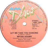 Bryan Adams: Let Me Take You Dancing Britain 12-inch