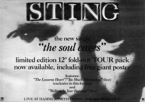 Sting: The Soul Cages Britain ad