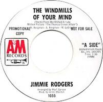 Jimmie Rodgers: The Windmills Of Your Mind U.S. promo 7-inch