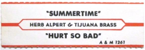 Herb Alpert & the Tijuana Brass: Summertime jukebox strip