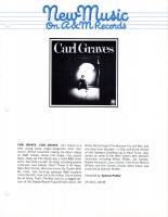 Carl Graaves New Music On A&amp;M Records