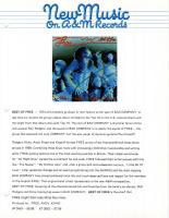 Free: Best Of Free New Music On A&M Records