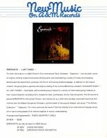 Esperanto: Last Tango US sellsheet