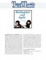 Gallagher & Lyle: Breakaway New Music On A&M Records