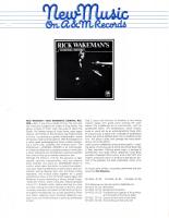Rick Wakeman's Criminal Record New Music On A&M Records
