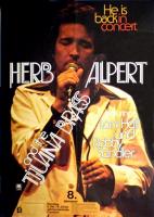 Herb Alpert & the Tijuana Brass 1974 concert poster