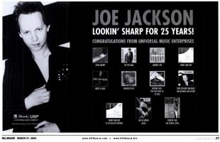 Joe Jackson: Look Sharp 25th Anniversary U.S. ad