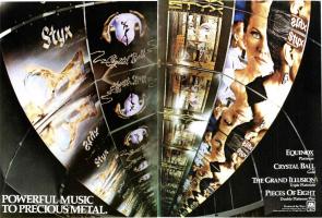 Styx: 3 Platinumalbums U.S. ad