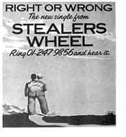 Stealers Wheel: Right Or Wrong Britain ad