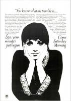 Liza Minnelli: Come Saturday Morning US ad