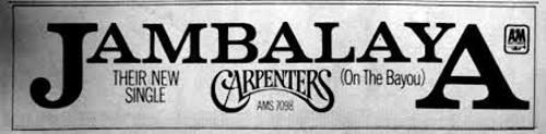 Carpenters: Jambalaya Britain ad