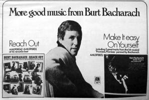 Burt Bacharach Britain ad 1969