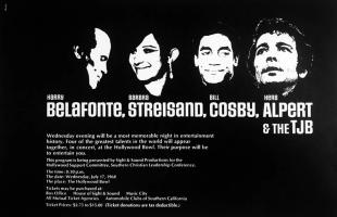 Herb Alpert & the Tijuana Brass 1968 concert poster