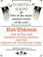 Rick Wakeman: Myths and Legends US ad