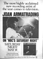 Joan Armatrading self-titled US album ad