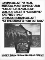 Chris de Burgh: At the End Of a Perfect Day US ad