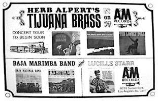 Herb Alpert & the Tijuana Brass 1965 catalog US ad