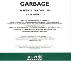Garbage: When I Grow Up US promo CD single