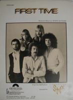 Styx: First Time US sheet music