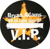 Bryan Adams Backstage Pass 1997