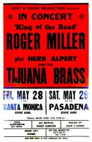 Herb Alpert & the Tijuana Brass 1965 concert handbill