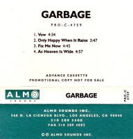 Garbage self-titled US promo CD single