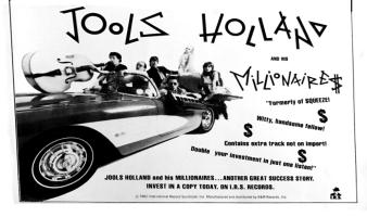 Jools Holland and His Millionaires self-titled US ad