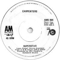 Carpenters: Superstar Britain promo 7-inch