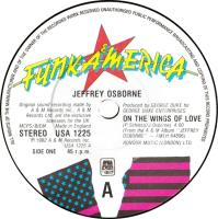 Jeffrey Osborne: On the Wings Of Love Britain 12-inch label