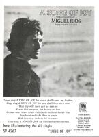 Miguel Rios: A Song Of Joy ad